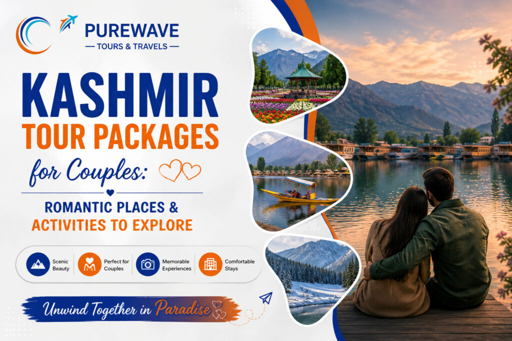Kashmir Tour Packages for Couples: Romantic Places & Activities to Explore 2 Kashmir Tour Packages for Couples enjoying a romantic Shikara ride on Dal Lake
