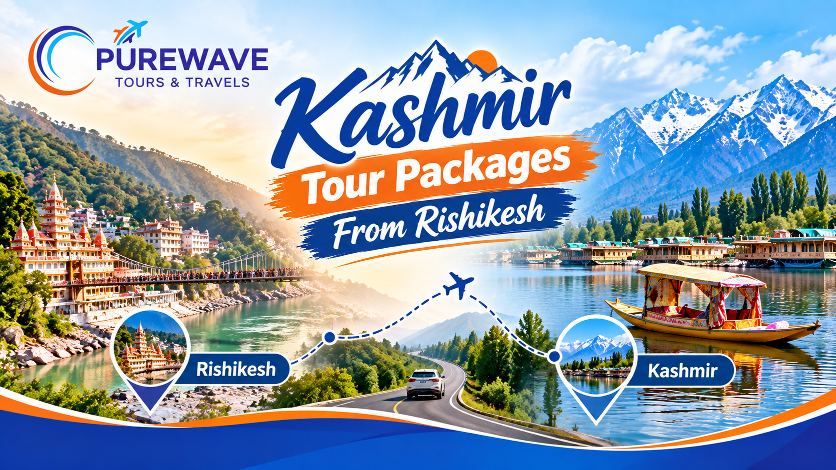 Kashmir Tour Packages From Rishikesh with Dehradun Flight